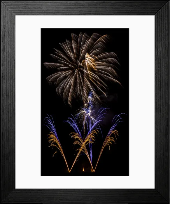 Framed Print : Fireworks at Oban in Scotland