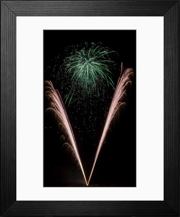 Framed Print : Fireworks at Oban in Scotland