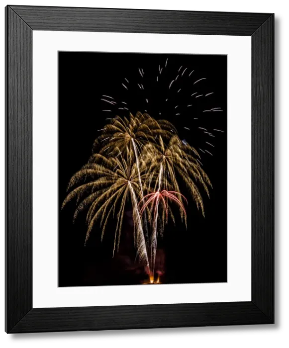 Framed Print : Fireworks at Oban in Scotland