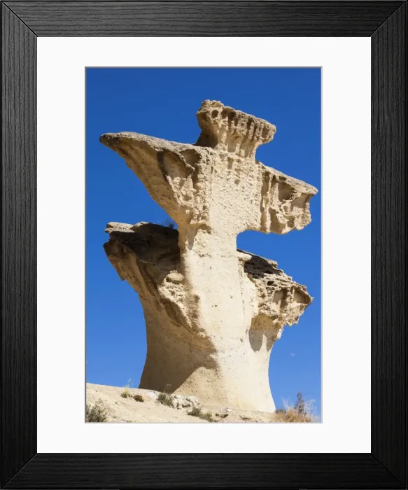 Framed Print : The Erosiones de Bolnuevo at Bolnuevo, Spain
