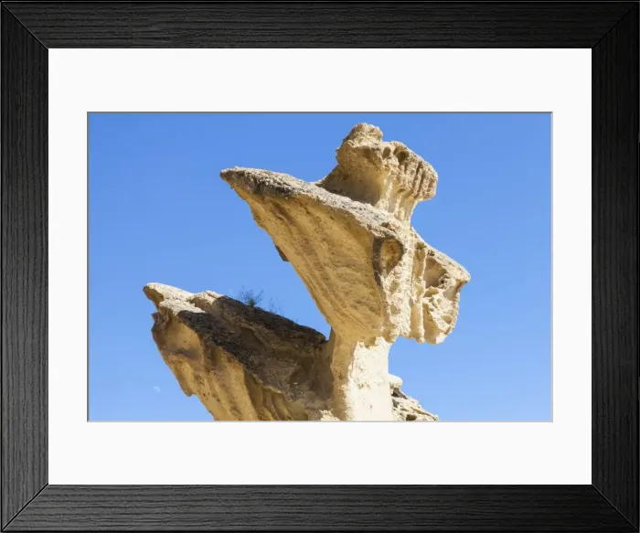 Framed Print : The Erosiones de Bolnuevo at Bolnuevo, Spain