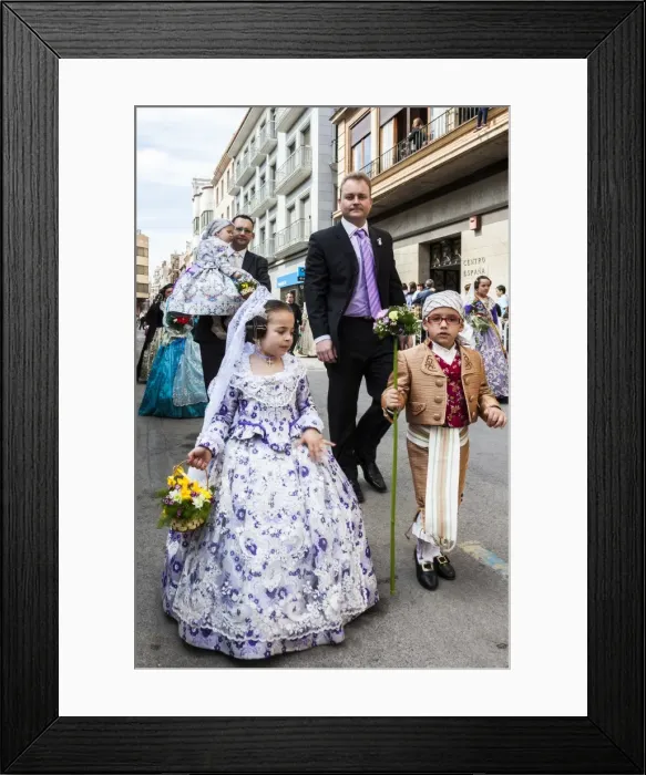 Framed Print : Part of the procession honouring St Joseph in Burriana, Spain