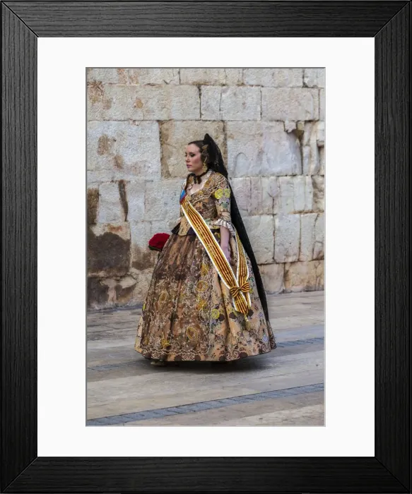 Framed Print : Part of the procession honouring St Joseph in Burriana, Spain