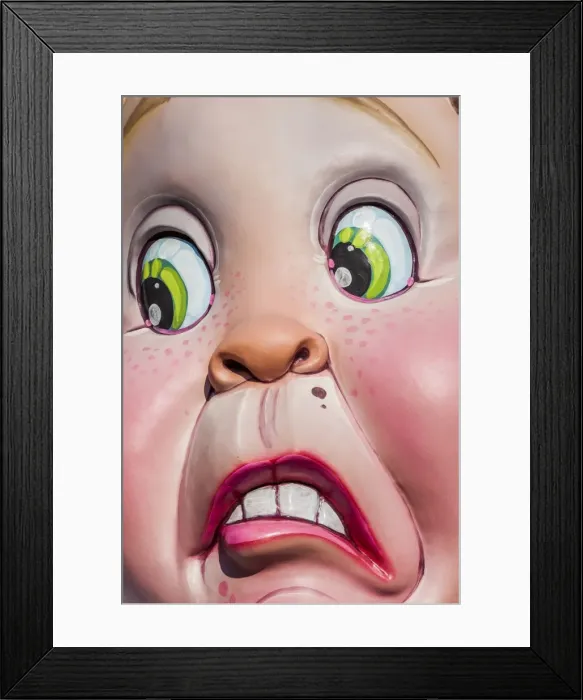Framed Print : A sculpture on display in Burriana, Spain