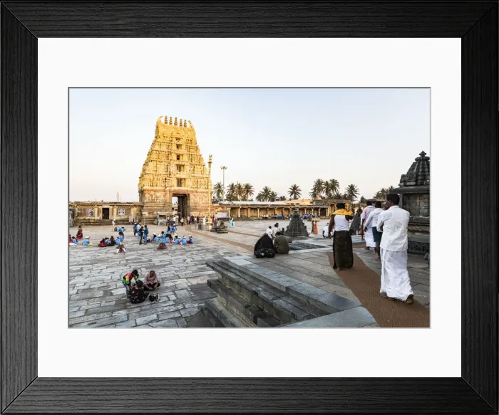Framed Print : The Chennakesava Temple at Belur in Karnataka, India