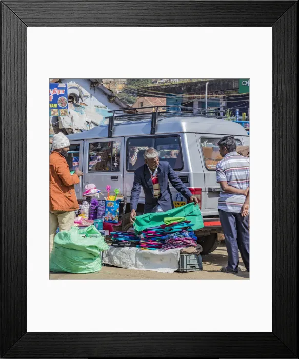 Framed Print : A market at Conoor in Tamil Nadu, India Framed Print : A market at Conoor in Tamil Nadu, India
