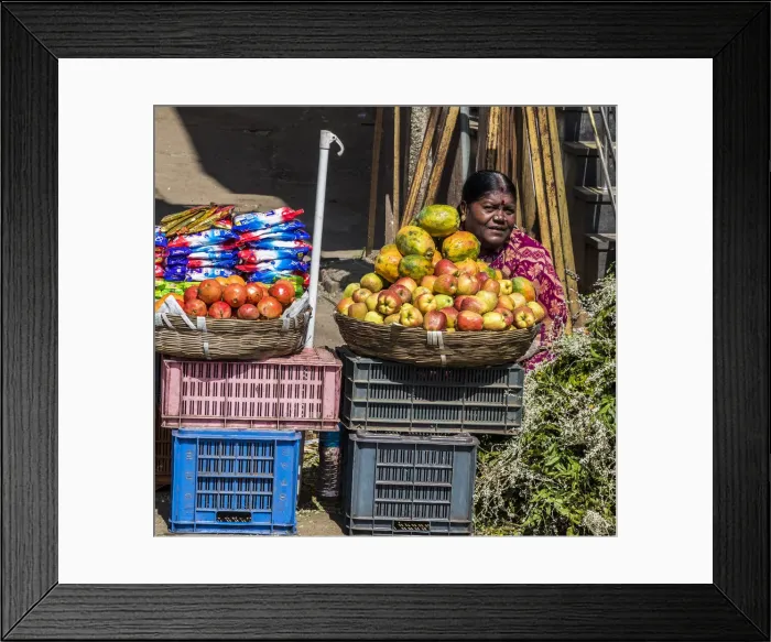 Framed Print : A market at Conoor in Tamil Nadu, India Framed Print : A market at Conoor in Tamil Nadu, India