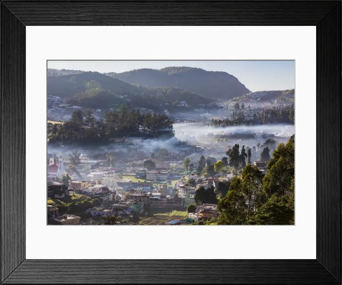 Framed Print : Early morning at Udagamandalam (Ooty) in Tamil Nadu, India