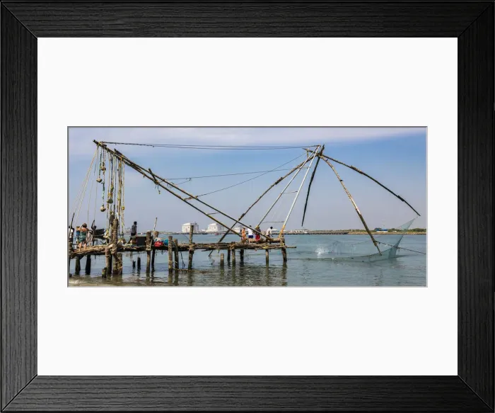 Framed Print : The Chinese fishing nets at Fort Kochi in Kerala, India Framed Print : The Chinese fishing nets at Fort Kochi in Kerala, India