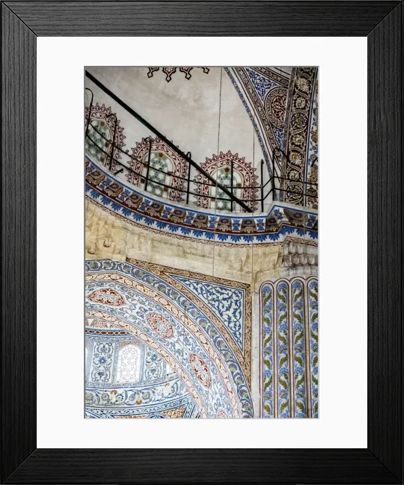 Framed Print : The interior of the Blue Mosque in Istanbul, Turkey Framed Print : The interior of the Blue Mosque in Istanbul, Turkey