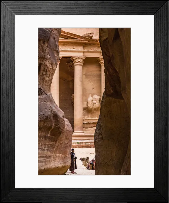 Framed Print : The Treasury at Petra, Jordan