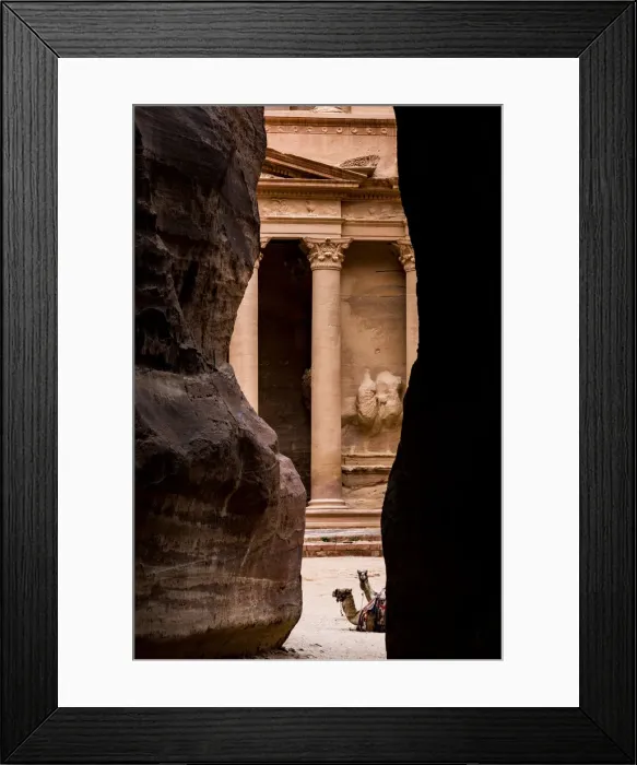 Framed Print : The Treasury at Petra, Jordan
