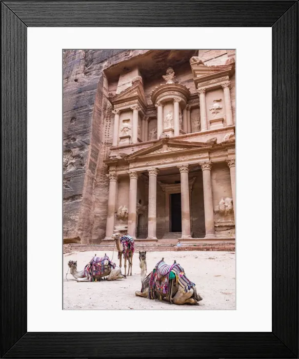 Framed Print : The Treasury at Petra, Jordan