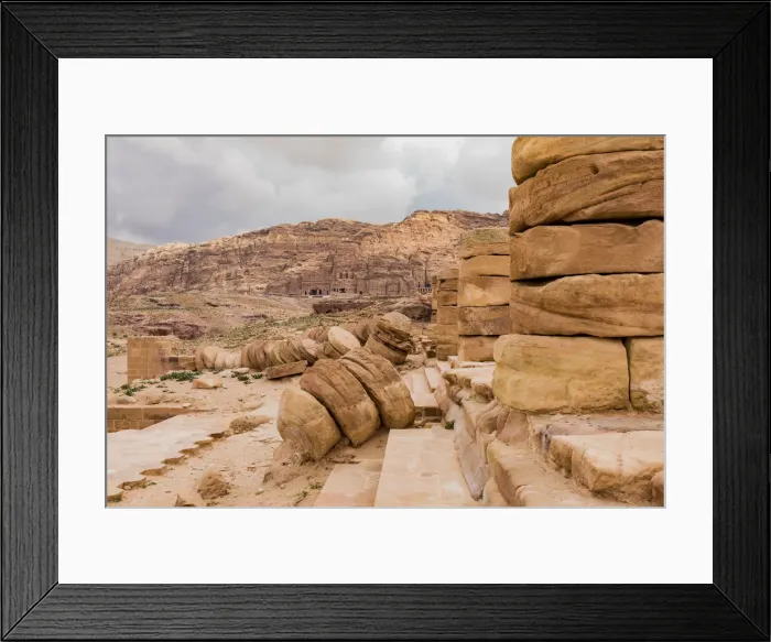 Framed Print : The Great Temple at Petra, Jordan