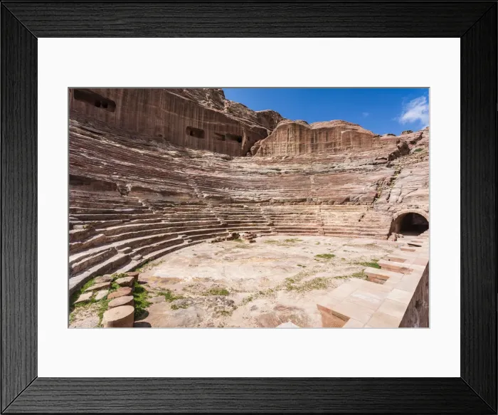 Framed Print : The Theatre at Petra, Jordan Framed Print : The Theatre at Petra, Jordan