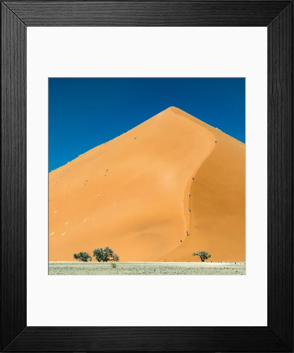 Framed Print : A tall sand dune in Namib-Naukluft National Park, Namibia Framed Print : A tall sand dune in Namib-Naukluft National Park, Namibia