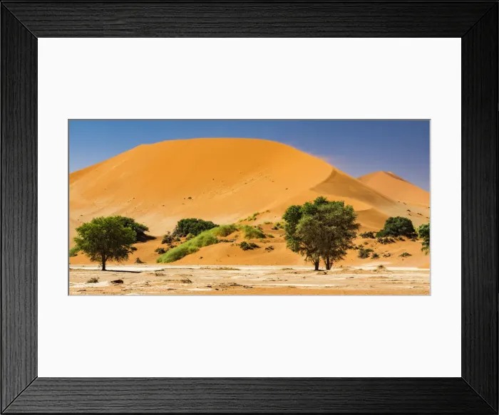 Framed Print : A tall sand dune in Namib-Naukluft National Park, Namibia