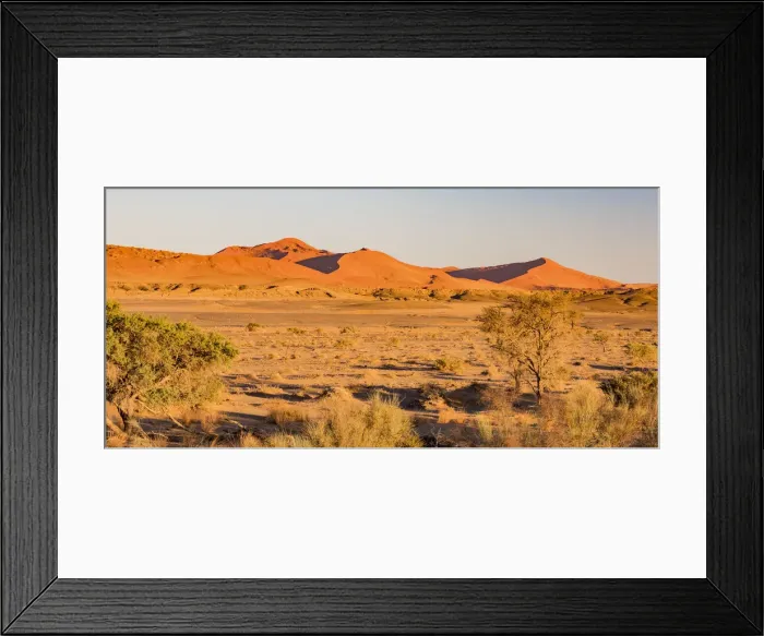 Framed Print : Sand dunes in Namib-Naukluft National Park, Namibia