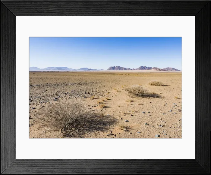 Framed Print : Desert scenery in Namib-Naukluft National Park, Namibia
