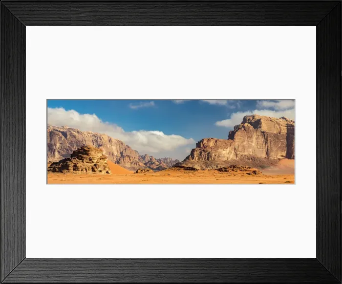 Framed Print : Desert scenery at Wadi Rum, Jordan Framed Print : Desert scenery at Wadi Rum, Jordan