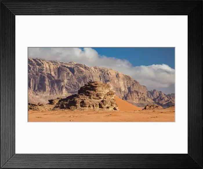 Framed Print : Desert scenery at Wadi Rum, Jordan Framed Print : Desert scenery at Wadi Rum, Jordan