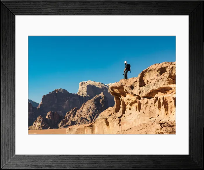 Framed Print : Desert scenery at Wadi Rum, Jordan Framed Print : Desert scenery at Wadi Rum, Jordan