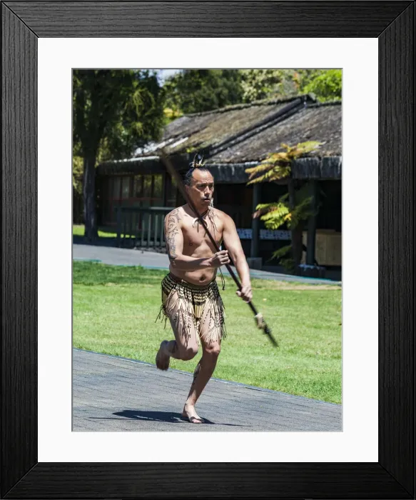 Framed Print : A Maori performer at Te Puia in Roturua, Bay of Plenty in New Zealand Framed Print : A Maori performer at Te Puia in Roturua, Bay of Plenty in New Zealand