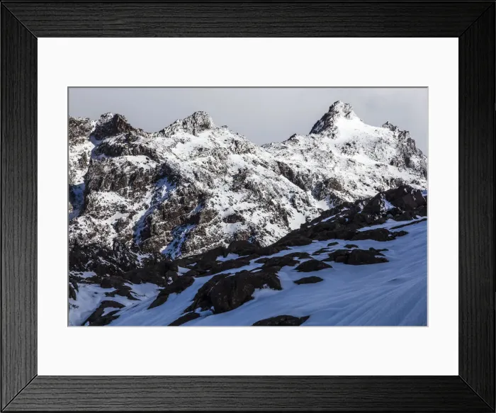 Framed Print : Mountain scenery at Tongariro in Manawatu-Wanganui, New Zealand