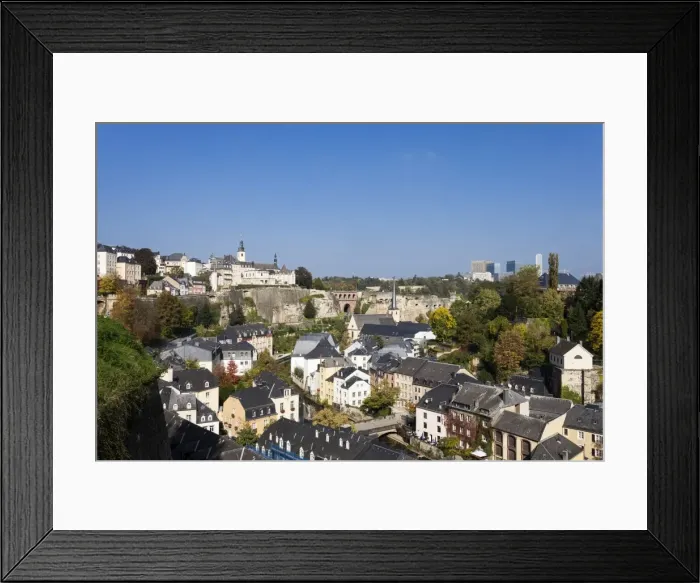Framed Print : The old district of Grund in Luxembourg City, Luxembourg