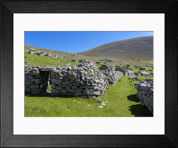 Framed Print : The island of Hirta, St Kilda, Scotland