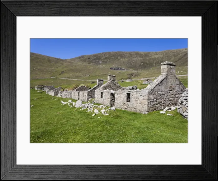 Framed Print : The island of Hirta, St Kilda, Scotland