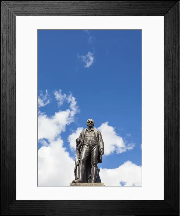 Framed Print : Statue of Robert Burns, Glasgow, Scotland