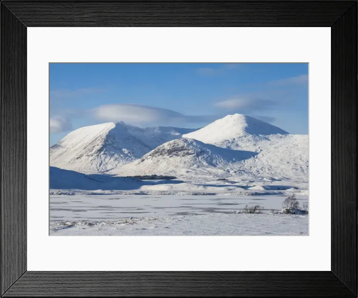 Framed Print : Lochan na h-Achlaise and Blackmount, Scotland