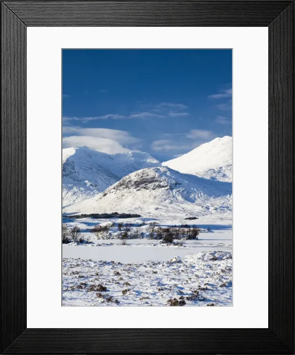 Framed Print : Lochan na h-Achlaise and Blackmount, Scotland