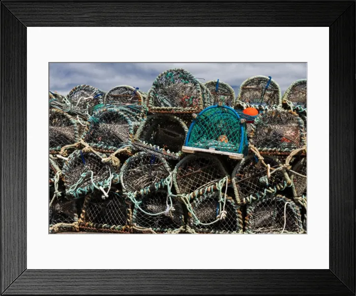 Framed Print : Lobster pots, Orkney, Scotland Framed Print : Lobster pots, Orkney, Scotland