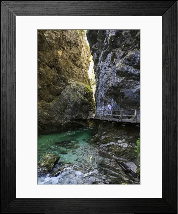 Framed Print : Vintgar Gorge, Slovenia