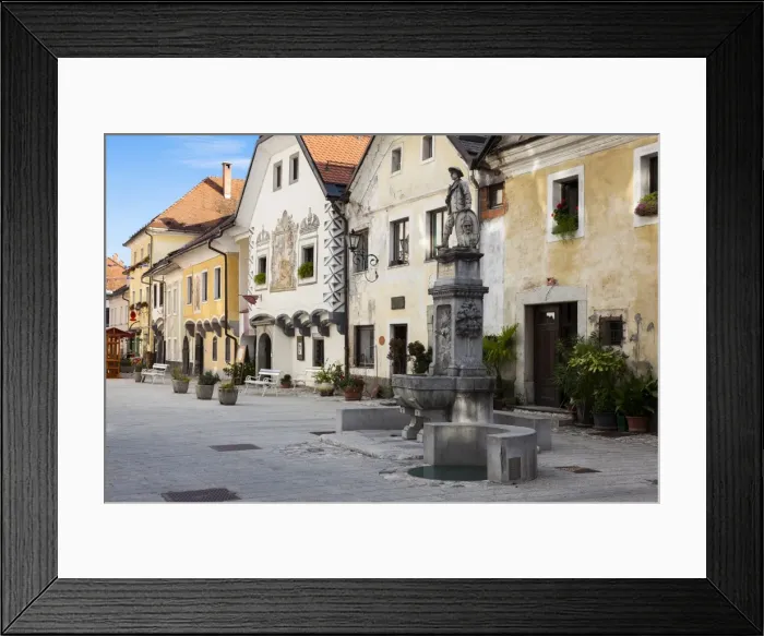 Framed Print : The town of Radovljica, Slovenia