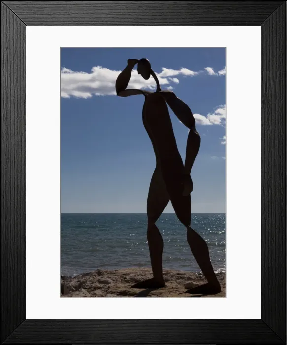 Framed Print : Metal sculpture, Moraira, Spain