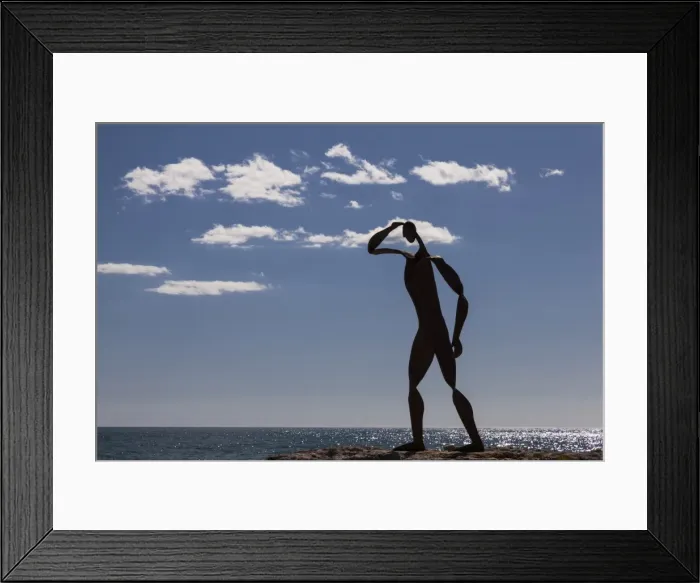 Framed Print : Metal sculpture, Moraira, Spain