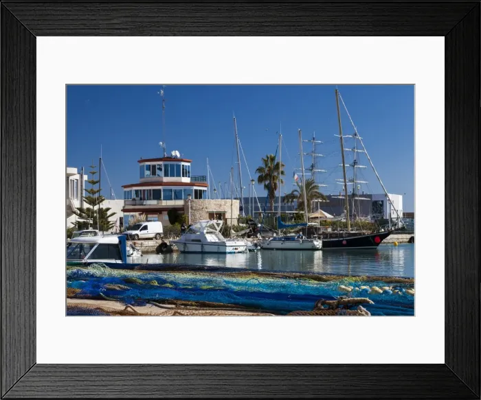 Framed Print : Benicarlo harbour, Spain