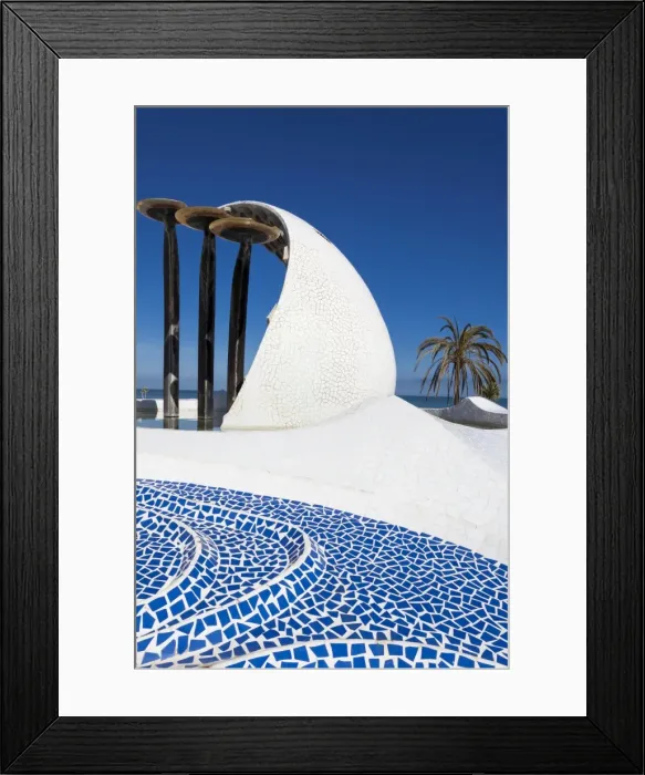 Framed Print : The Promenade at Peniscola, Spain