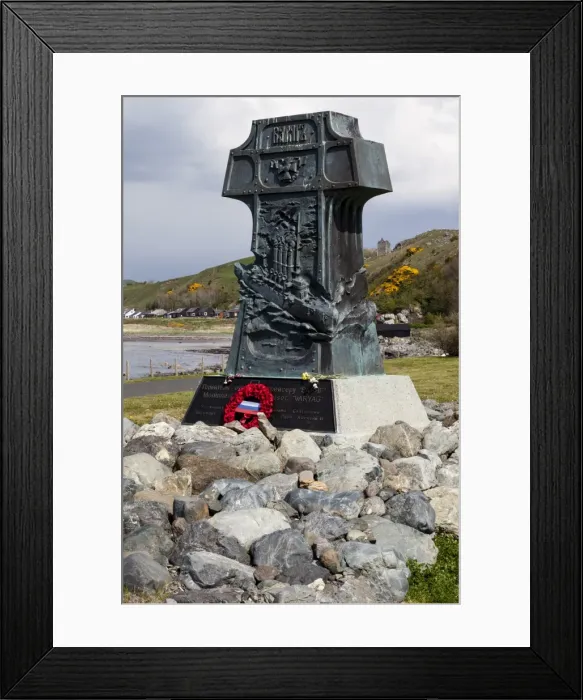 Framed Print : Varyag monument, Lendalfoot, Scotland