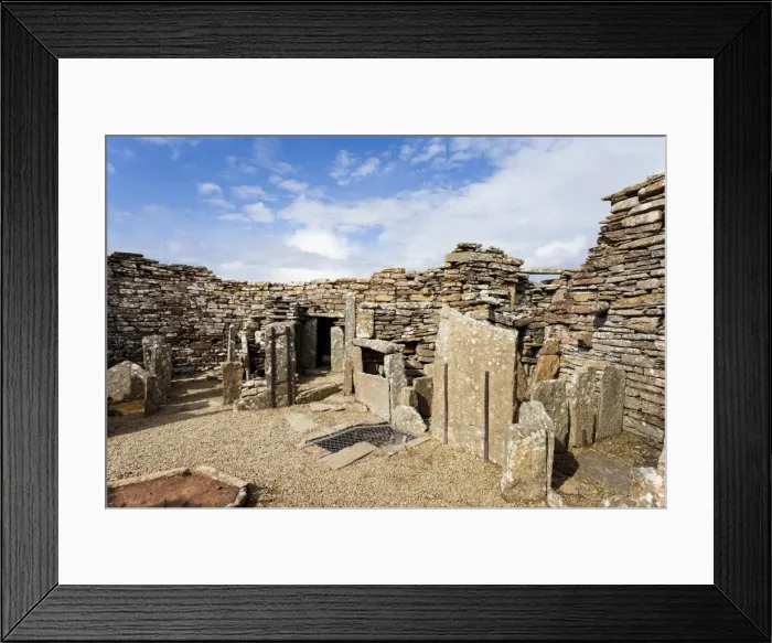 Framed Print : The Broch of Gurness, Orkney, Scotland