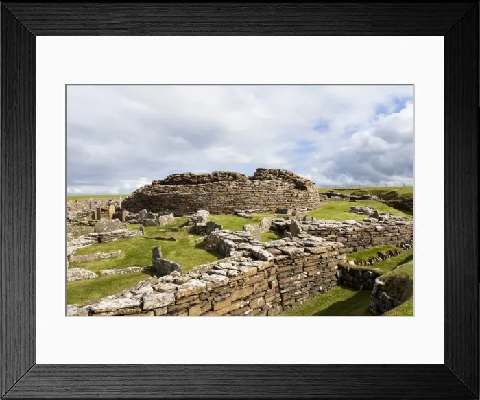 Framed Print : The Broch of Gurness, Orkney, Scotland