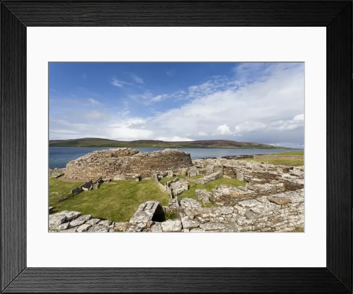 Framed Print : The Broch of Gurness, Orkney, Scotland