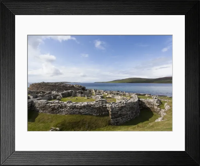 Framed Print : The Broch of Gurness, Orkney, Scotland