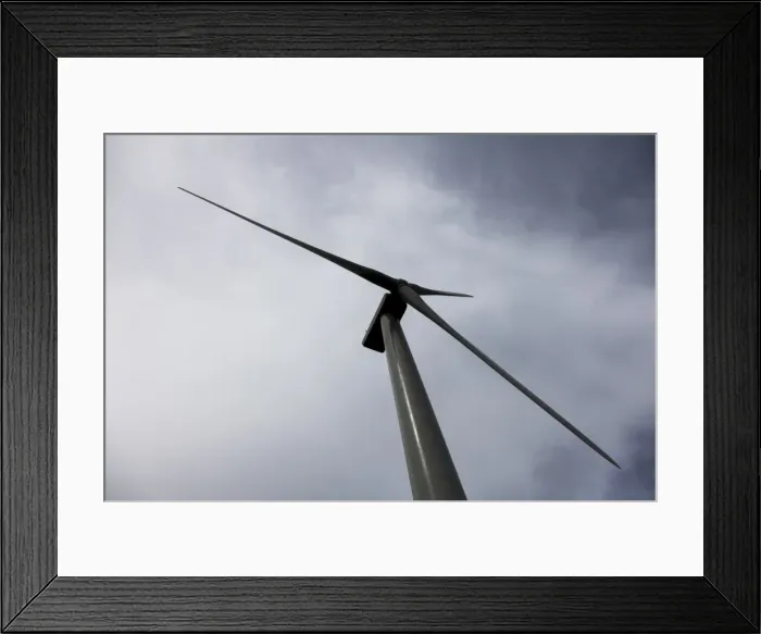 Framed Print : An aerogenerator in Orkney, Scotland