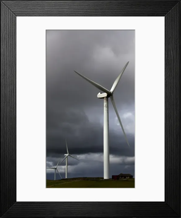 Framed Print : An aerogenerator in Orkney, Scotland