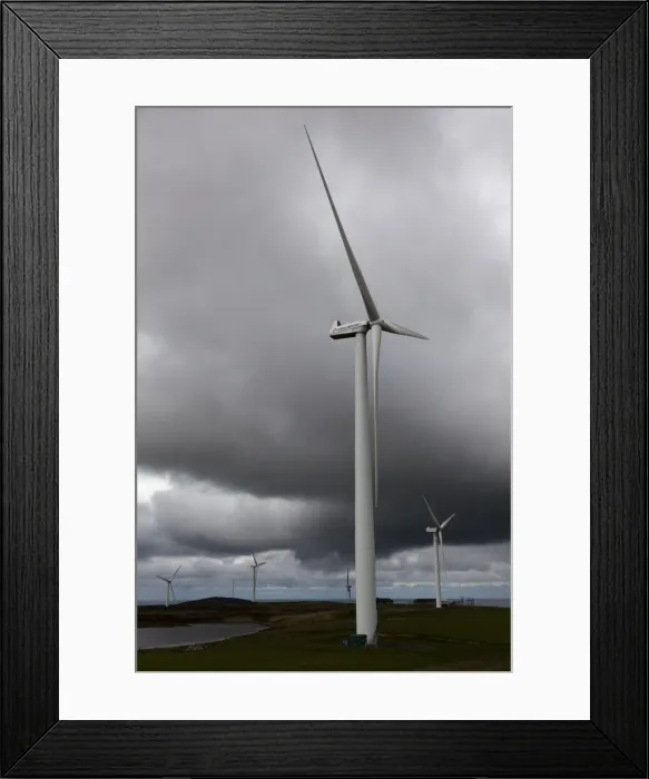 Framed Print : An aerogenerator in Orkney, Scotland