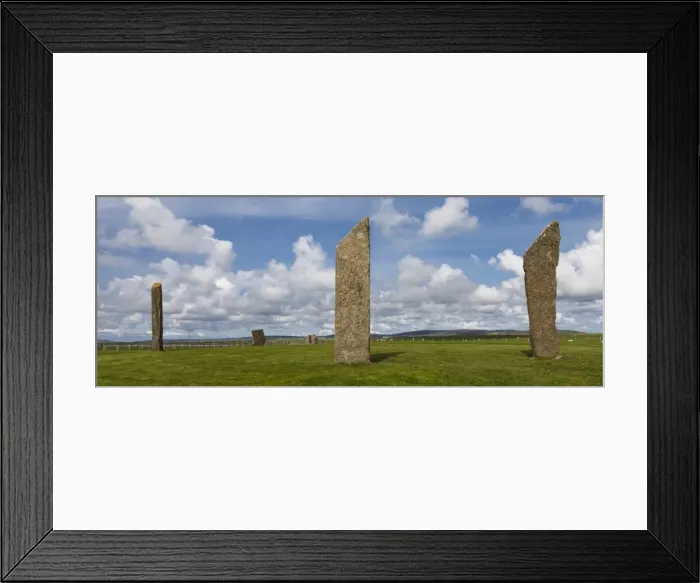 Framed Print : The Standing Stones of Stenness in Orkney, Scotland